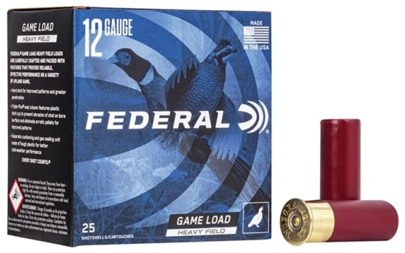 Federal 12 gauge 2-3/4'' 1-1/8 oz #4 shot 25/box